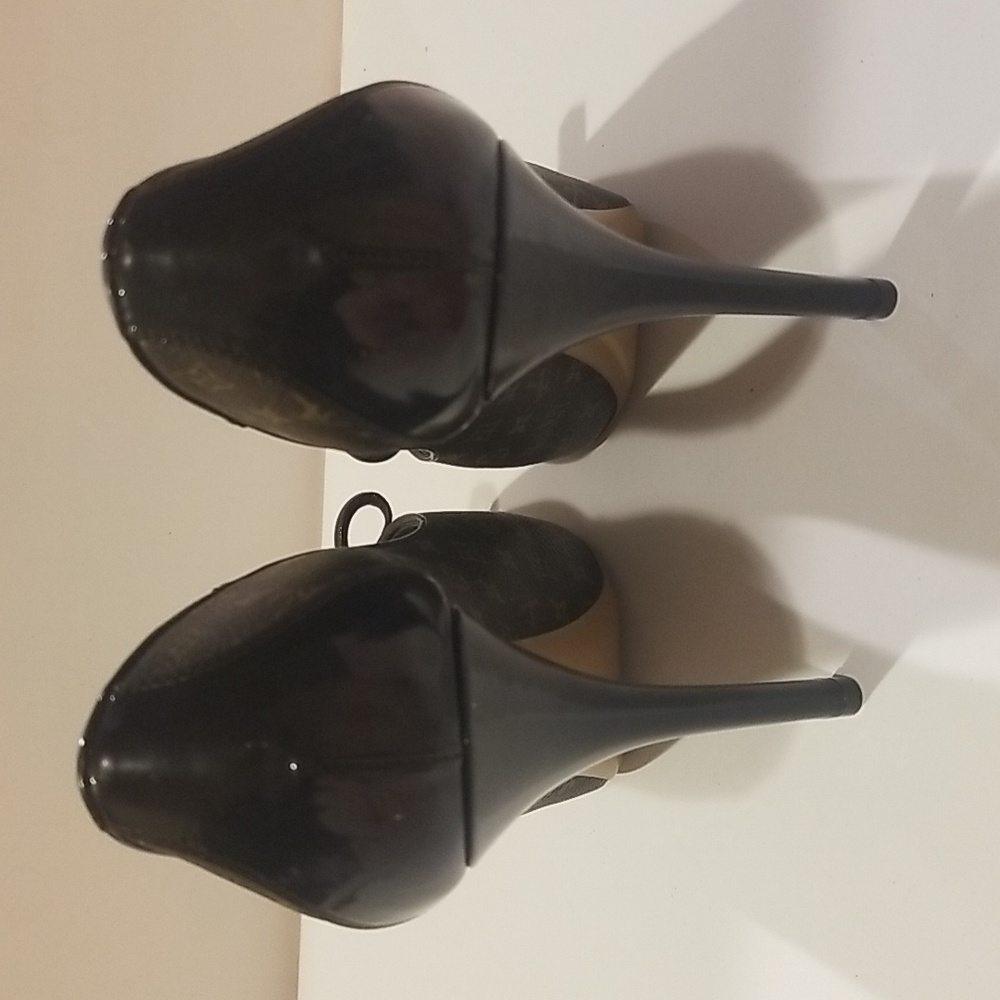Louis Vuitton  Monogram  peep toe heels 39 - Picture 6 of 13